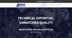 Desktop Screenshot of dieselspecialists.com.au