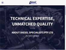 Tablet Screenshot of dieselspecialists.com.au